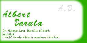 albert darula business card